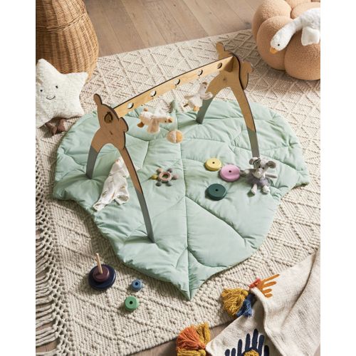 Tapis De Jeu Pour Enfant Helikon 110 X 110 Cm Coton Vert Clair