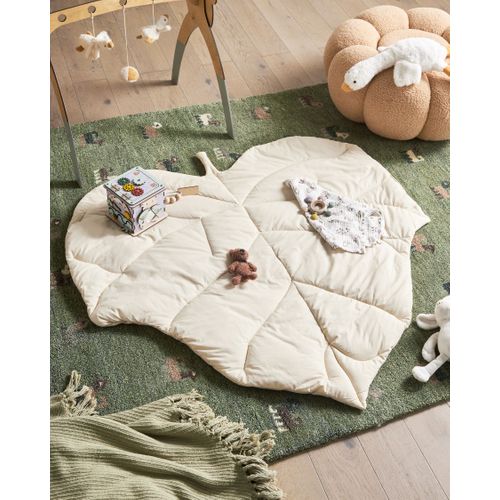 Tapis De Jeu Pour Enfant Helikon 110 X 110 Cm Coton Blanc Cassé