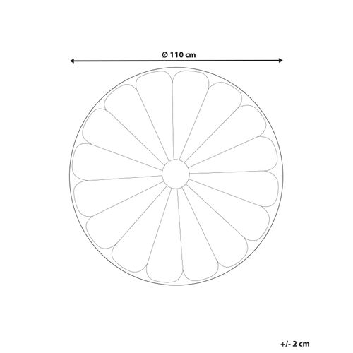 Tapis De Jeu Pour Enfant Elizjum 110 X 110 Cm Coton Jaune