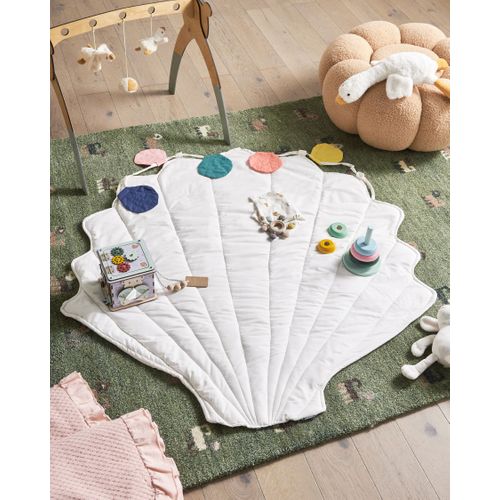 Tapis De Jeu Pour Enfant Kadmea 110 X 110 Cm Coton Blanc
