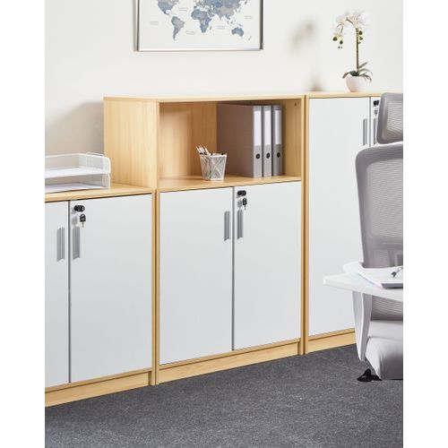 Meuble De Rangement Zehna Marron Clair/blanc