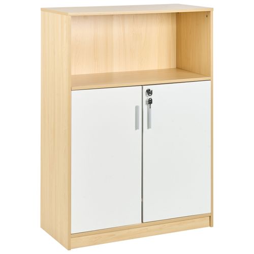 Meuble De Rangement Zehna Marron Clair/blanc