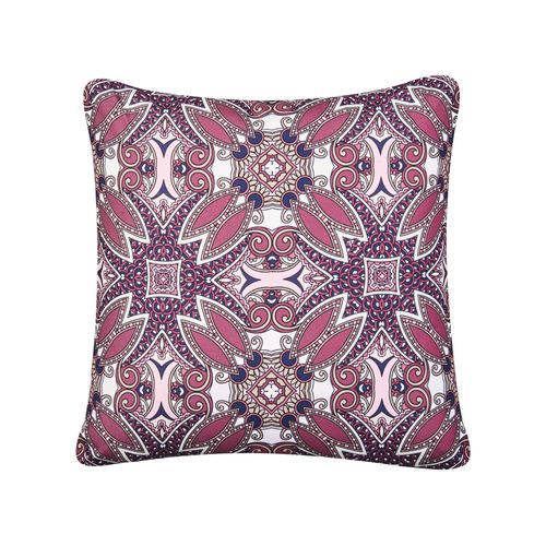 Lot De 2 Coussins D'extérieur Mirage Motif Oriental 45 X 45 Cm Pourpre