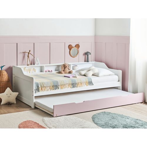 Lit Gigogne Bois De Pin Edern 90 X 200 Cm Rose