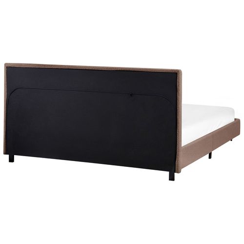 Lit à Eau Bouclé Albi 160 X 200 Cm Marron