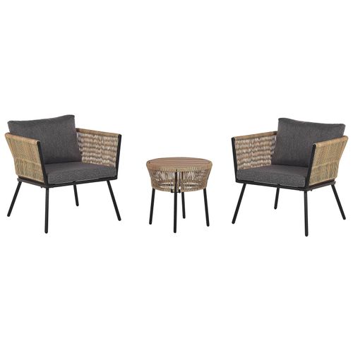 Ensemble De Housses De Coussins D'extérieur Gargano Gris Foncé