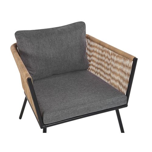 Ensemble De Housses De Coussins D'extérieur Gargano Gris Foncé