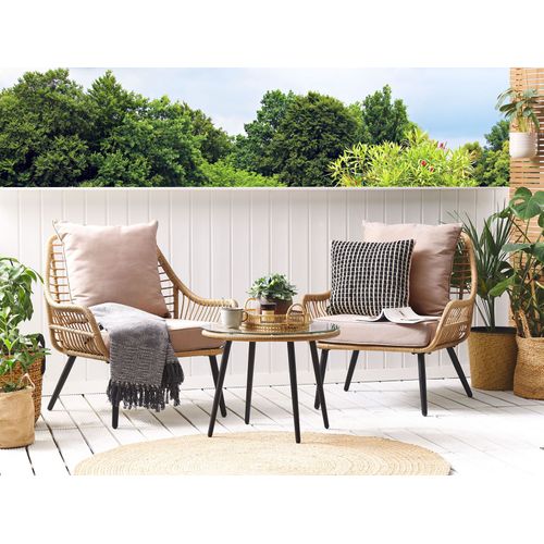 Ensemble De Housses De Coussins D'extérieur Laureto Beige