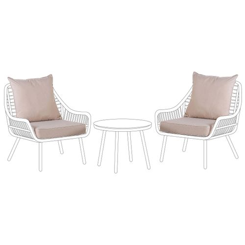 Ensemble De Housses De Coussins D'extérieur Laureto Beige