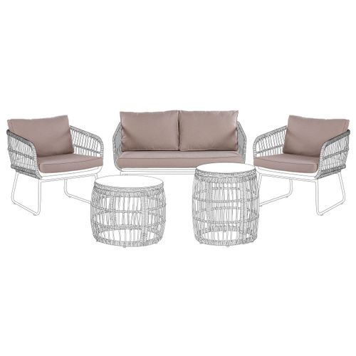 Ensemble De Housses De Coussins D'extérieur Ravello Beige