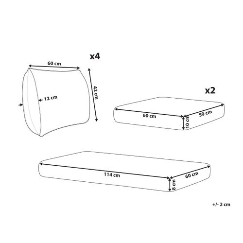 Ensemble De Housses De Coussins D'extérieur Ravello Beige