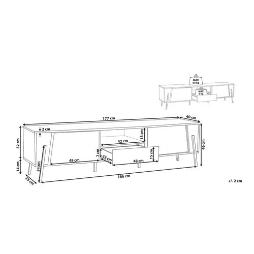Meuble TV Blackpool Blanc