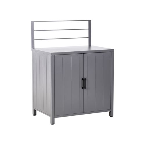 Cuisine D'extérieur 4 Pièces Avec Évier Viggiano Métal Gris