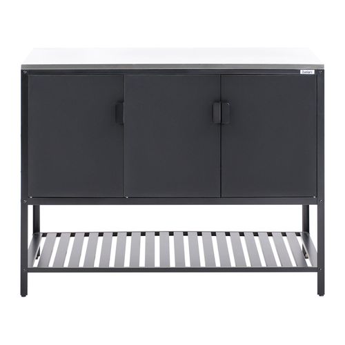 Meuble De Cuisine D'extérieur Maenza Métal Noir