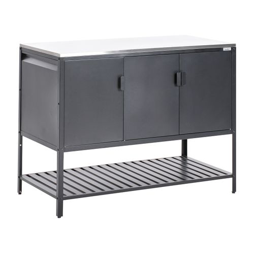 Meuble De Cuisine D'extérieur Maenza Métal Noir