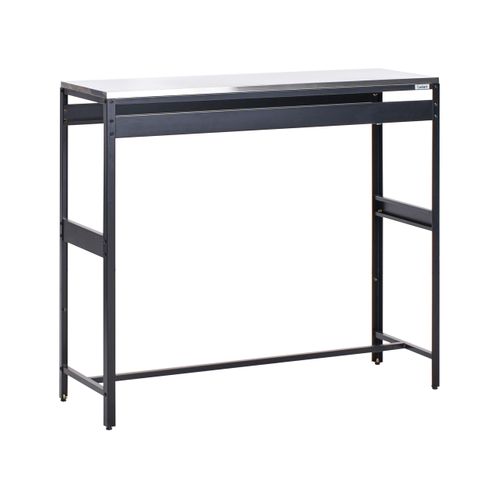 Table De Bar Pour L'extérieur Maenza Noir 40 Cm 120 Cm Métal