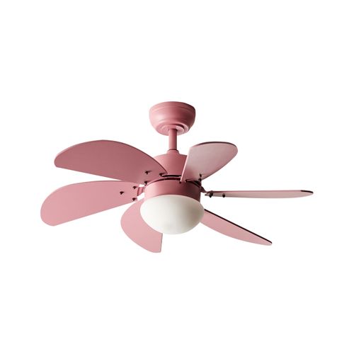 Ventilateur De Plafond Avec Lampe Logar Avec Télécommande LED Rose