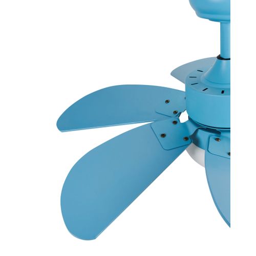 Ventilateur De Plafond Avec Lampe Logar Avec Télécommande LED Bleu