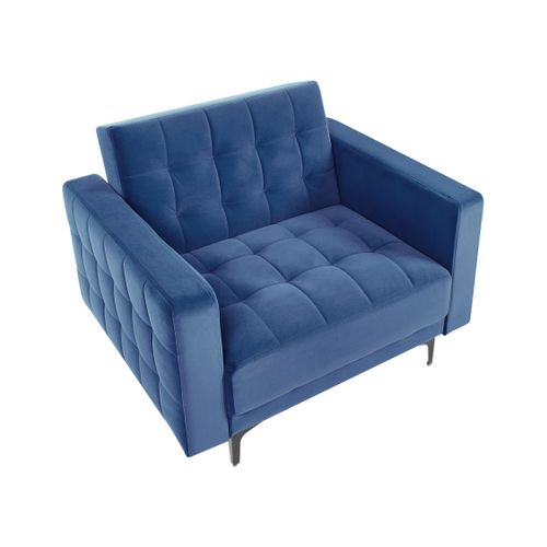 Fauteuil Aberdeen Velours Bleu