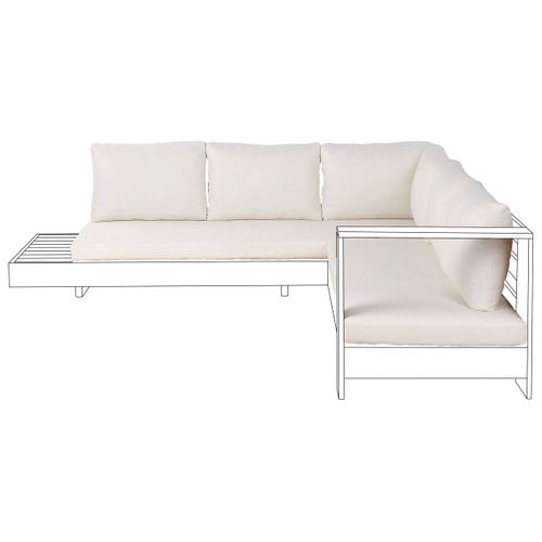 Ensemble De Housses De Coussins D'extérieur Marettimo Blanc Cassé