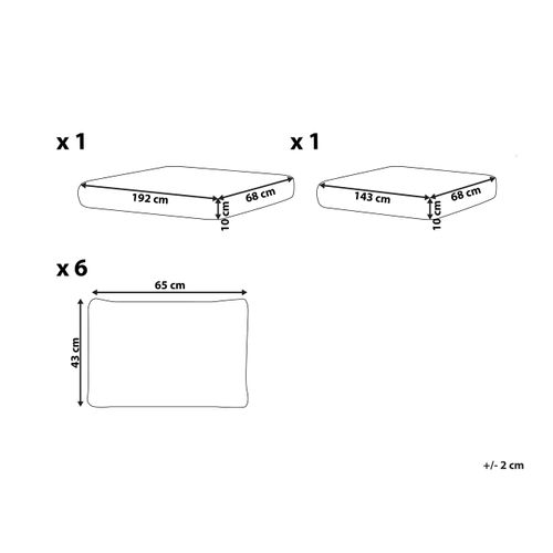 Ensemble De Housses De Coussins D'extérieur Marettimo Blanc Cassé