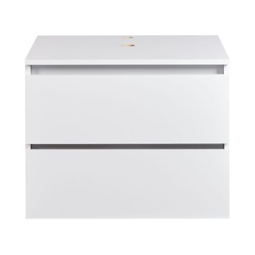 Meuble Lavabo Mural Serra 60 Cm Blanc