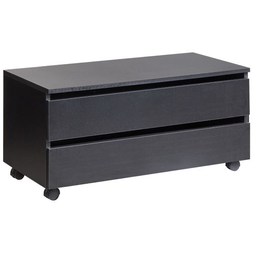 Meuble Haut Teresina Avec Roues 80 Cm Noir