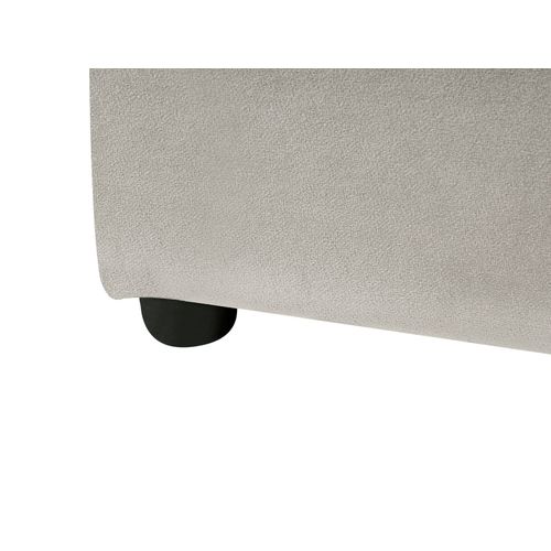 Lit Avec Sommier Velours Lavaur 180 X 200 Cm Taupe