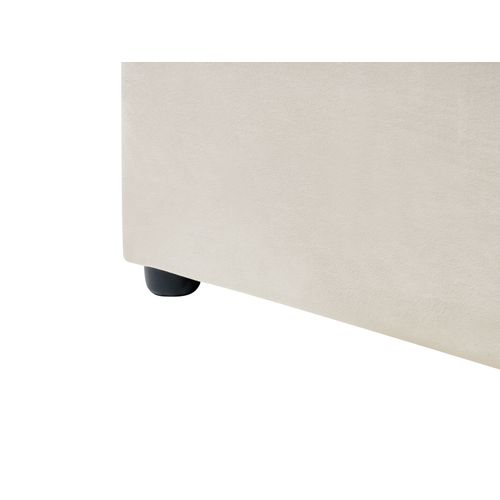 Lit à Eau Velours Lavaur 180 X 200 Cm Blanc Cassé