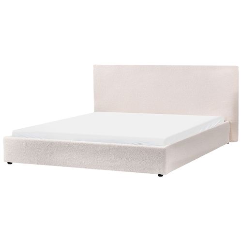 Lit à Eau Bouclé Lavaur 180 X 200 Cm Blanc Cassé