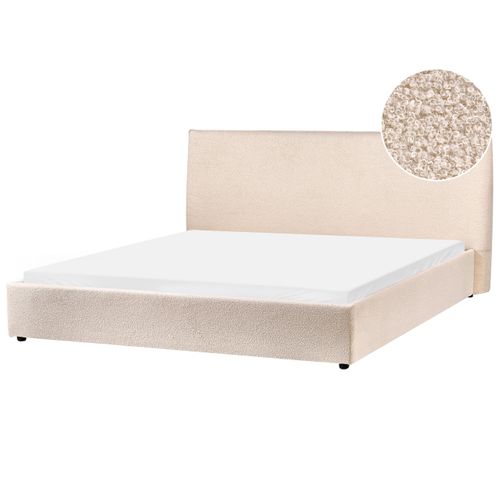 Lit à Eau Bouclé Lavaur 180 X 200 Cm Beige