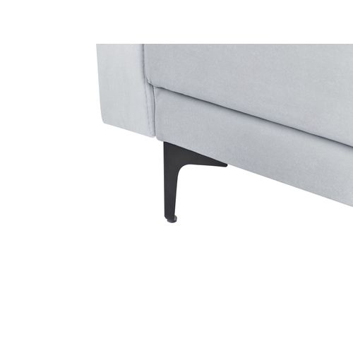 Canapé-lit Modulable En Forme De U 5 Places Aberdeen Velours Gris Clair