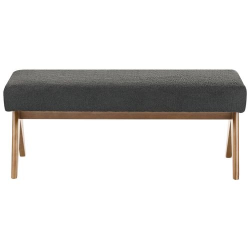 Banc Tamre Bouclé Noir/ Marron Foncé