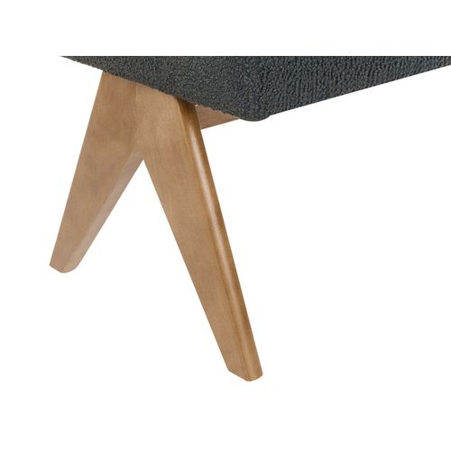Banc Tamre Bouclé Noir/ Marron Foncé