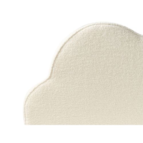 Lit D'enfant Nuage Bouclé Bellevue 90 X 200 Cm Blanc Cassé