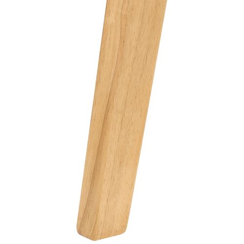 Lot De 2 Chaises De Salle à Manger Humble Bois D'hévéa Marron Clair