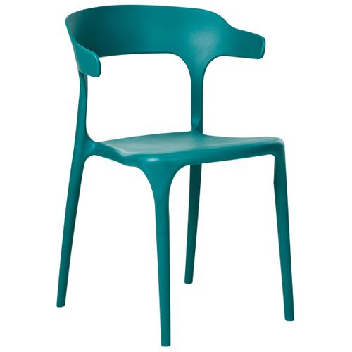 Lot De 4 Chaises De Jardin Gubbio Bleu Paon