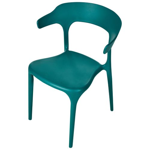 Lot De 4 Chaises De Jardin Gubbio Bleu Paon