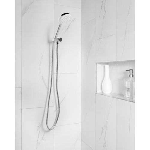 Kit De Pommeau De Douche Avec Tuyau Flexible Aypate Argenté