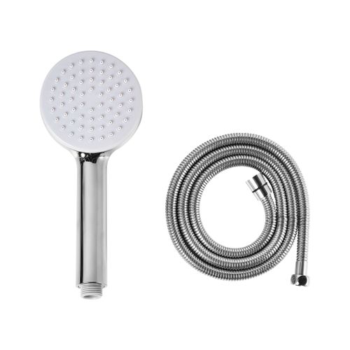 Kit De Pommeau De Douche Avec Tuyau Flexible Aypate Argenté