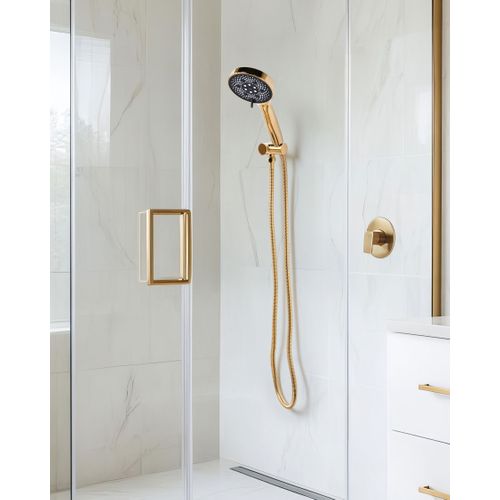 Kit De Pommeau De Douche Avec Tuyau Flexible Ichma 5 Modes Doré