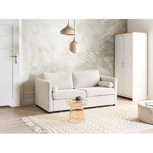 Canapé-lit Inkoo Tissu Blanc Cassé