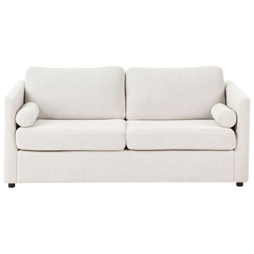 Canapé-lit Inkoo Tissu Blanc Cassé