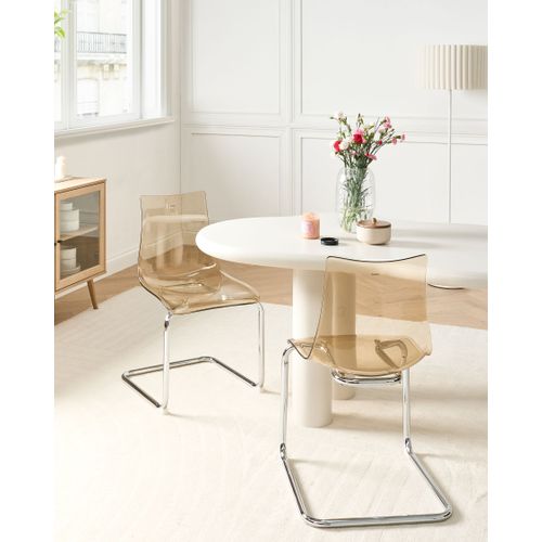 Lot De 2 Chaises De Salle à Manger Marshall Orange