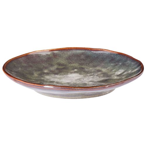 Lot De 8 Assiettes à Dessert Thyme Grès Vert Foncé