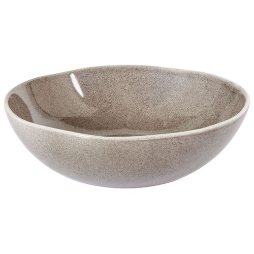 Lot De 8 Assiettes Creuses Costmary Grès Gris