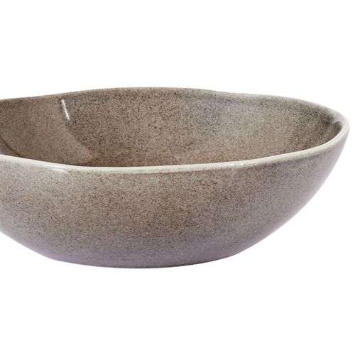 Lot De 8 Assiettes Creuses Costmary Grès Gris