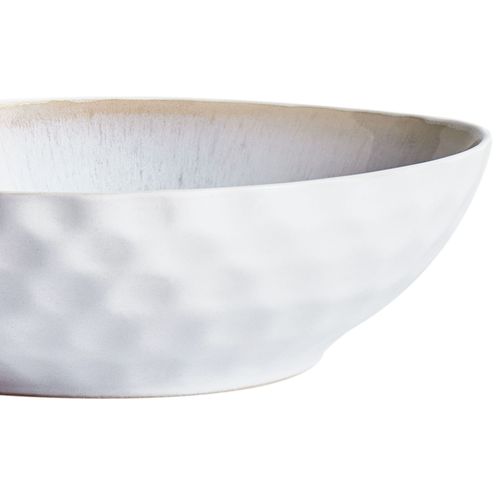 Lot De 8 Assiettes Creuses Sesame Grès Gris Clair