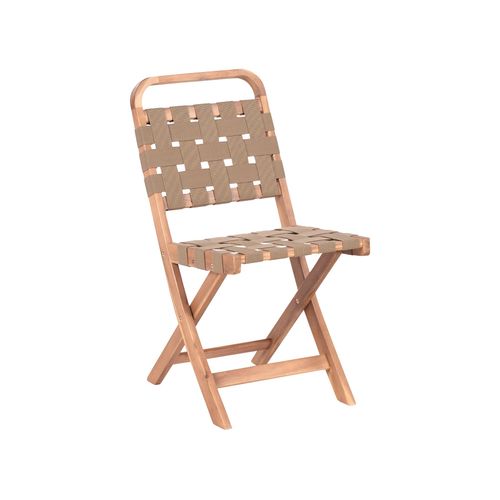 Ensemble Pour Bistro Pliant Calciano Bois D'acacia Certifié Marron