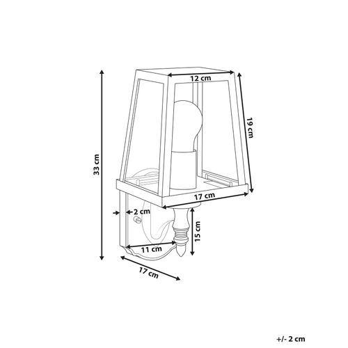 Lampe Murale Pour L'extérieur Hezir Noir
